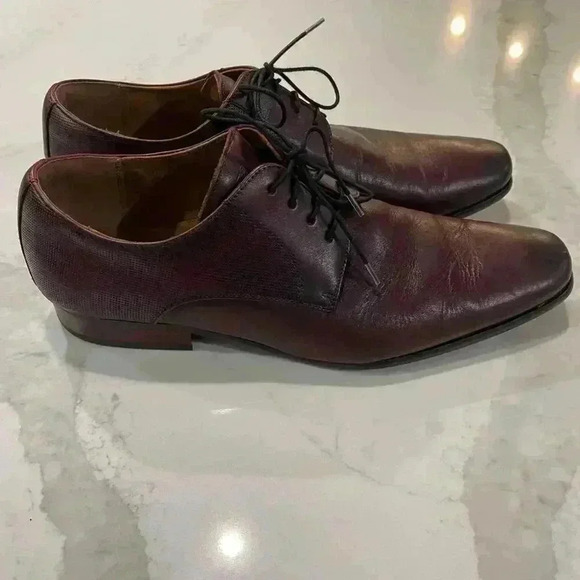 Florsheim Dress Shoes Jackson Oxford Brown Leather Plain Toe Casual Men’s 12D - Picture 1 of 10
